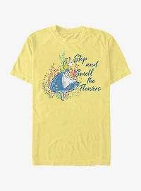 Disney Alice Wonderland Smell The Flowers T-Shirt