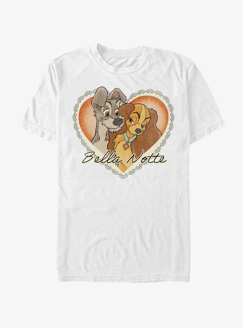 Disney Lady And The Tramp Vintage Valentine T-Shirt