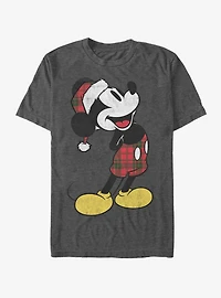 Disney Mickey Mouse Holiday Plaid T-Shirt
