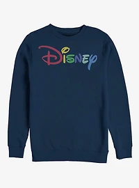 Disney Classic Multicolor Disney Logo Crew Sweatshirt
