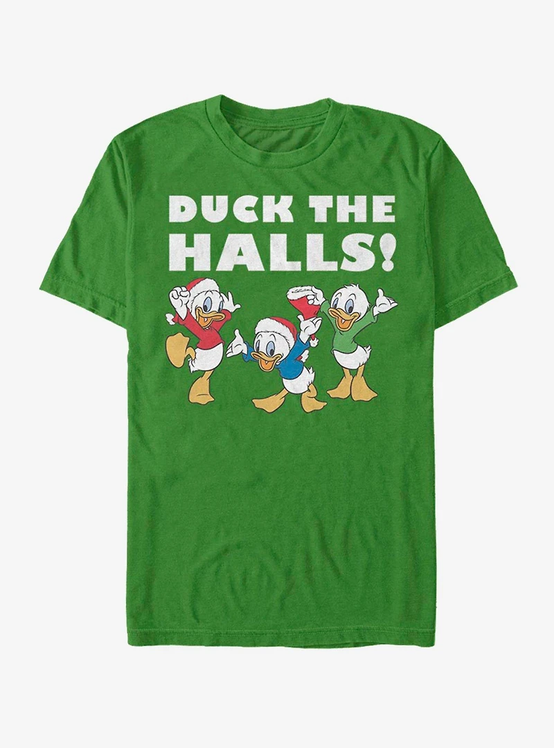 Disney Huey, Dewey & Louie Duck The Halls Holiday T-Shirt