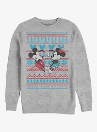 Disney Mickey Mouse & Minnie Holiday Sweater Sweatshirt