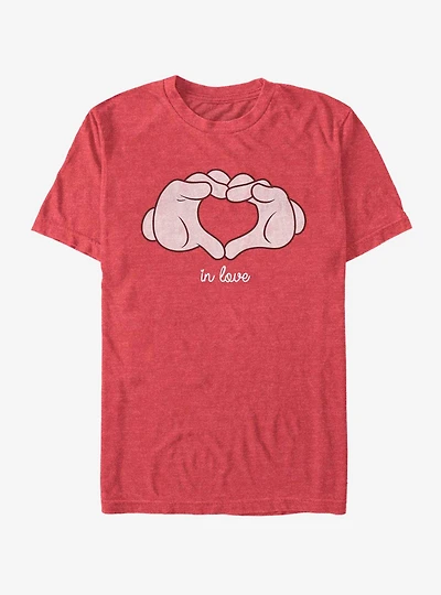 Disney Mickey Mouse Glove Heart T-Shirt