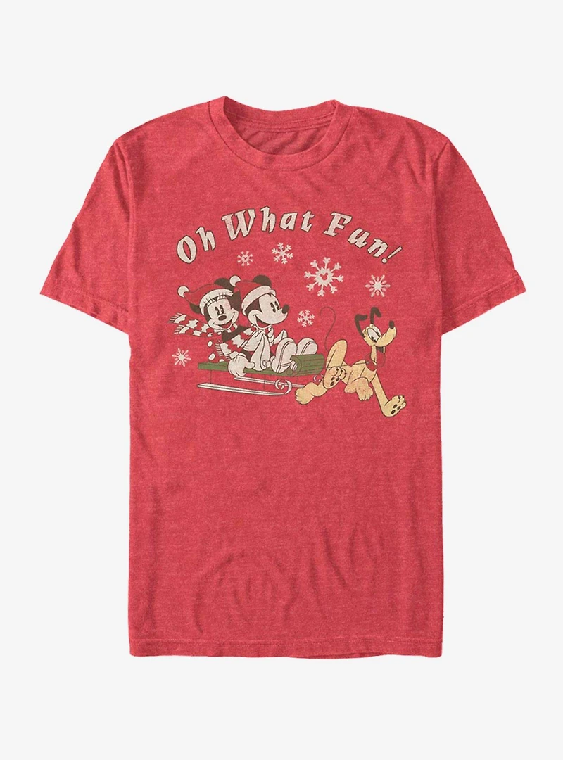Disney Mickey Mouse & Minnie Holiday Oh What Fun T-Shirt