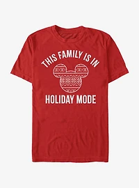 Disney Mickey Mouse Family Holiday Mode T-Shirt