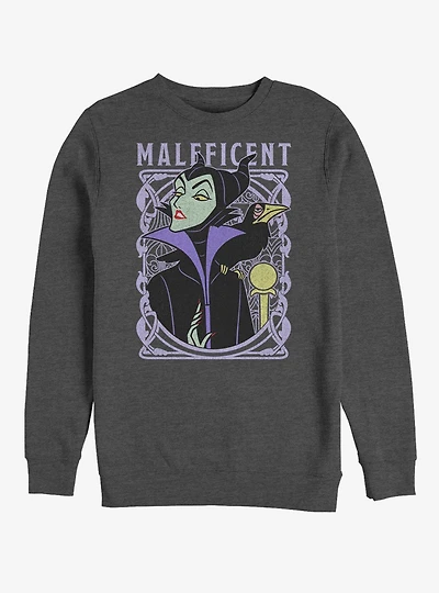 Disney Sleeping Beauty Maleficent Color Crew Sweatshirt