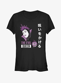 Disney Snow White Evil Queen Japanese Text Girls T-Shirt