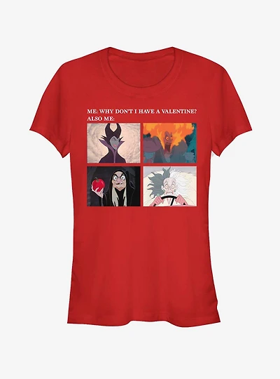 Disney Villains Valentine Meme Girls T-Shirt