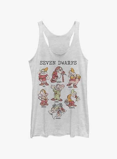 Disney Snow White Dwarf Grid Girls Tank