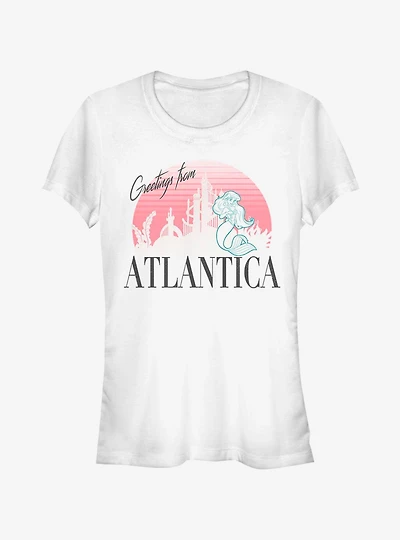Disney The Little Mermaid Atlantica Greetings Girls T-Shirt