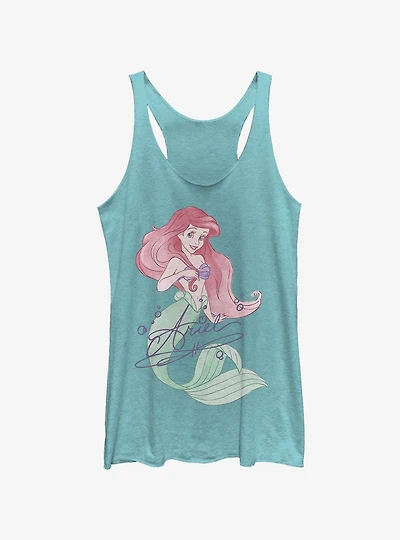 Disney The Little Mermaid Signed Ariel Girls Tank