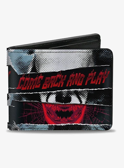 It Chapter Two Pennywise Come Back and Play Collage Bifold Wallet