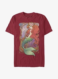 Disney The Little Mermaid Art Nouveau Ariel T-Shirt