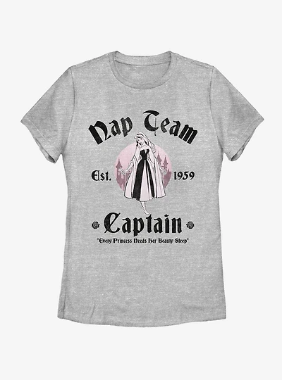 Disney Sleeping Beauty Nap Team Captain Aurora Womens T-Shirt