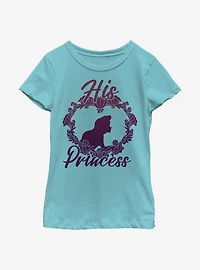 Disney The Little Mermaid His Princess Youth Girls T-Shirt