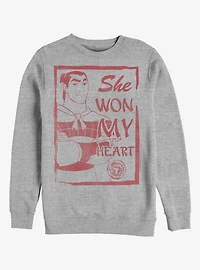 Disney Mulan Shang She Won My Heart Sweatshirt