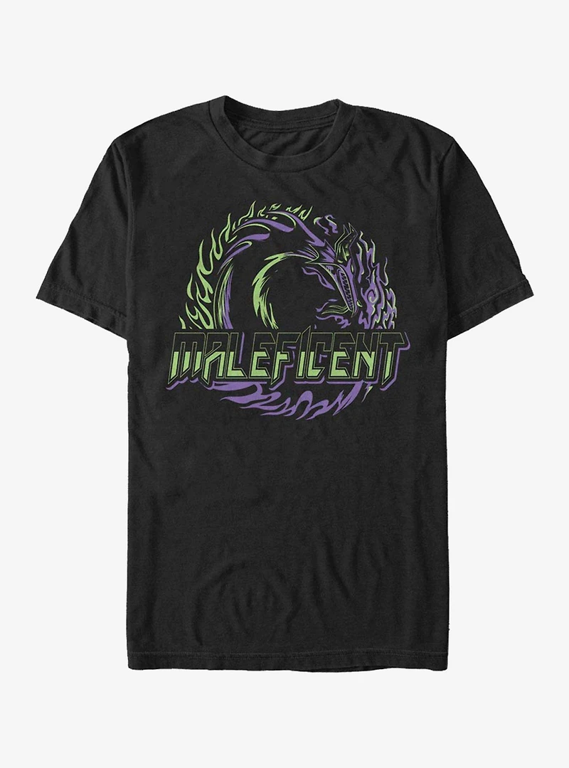 Disney Sleeping Beauty Maleficent Fire Wheel T-Shirt