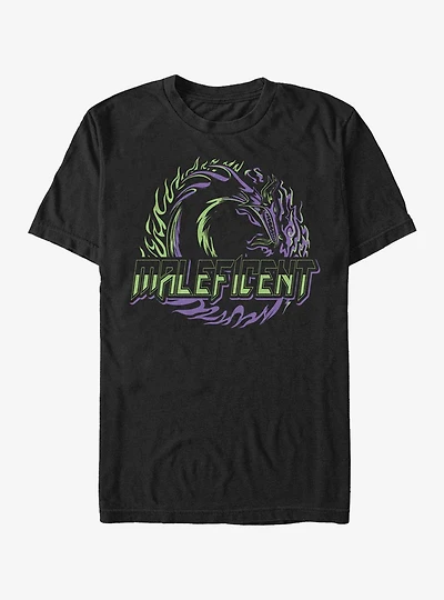 Disney Sleeping Beauty Maleficent Fire Wheel T-Shirt