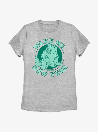 Disney Snow White And The Seven Dwarfs Sleepy New Year Womens T-Shirt