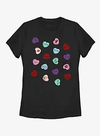 Disney Villains Evil Candy Womens T-Shirt