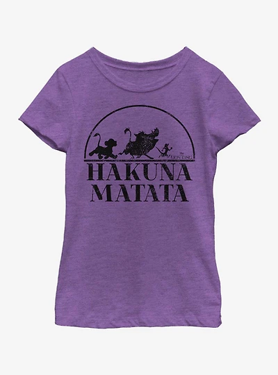 Disney The Lion King Hakuna Matata Log Walk Youth Girls T-Shirt