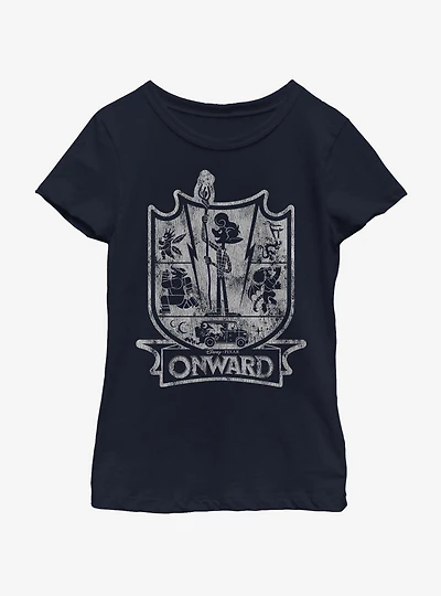 Disney Pixar Onward Crest Youth Girls T-Shirt