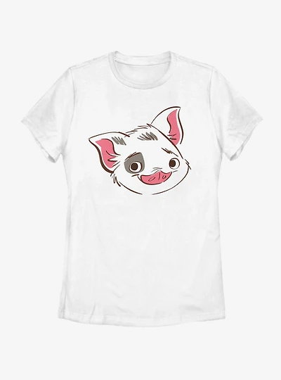 Disney Moana Big Face Pua Womens T-Shirt
