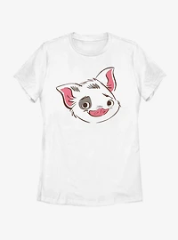 Disney Moana Big Face Pua Womens T-Shirt