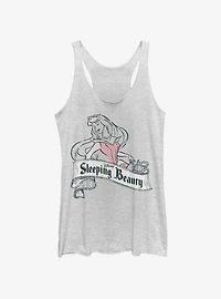 Disney Sleeping Beauty Antique Aurora Womens Tank Top