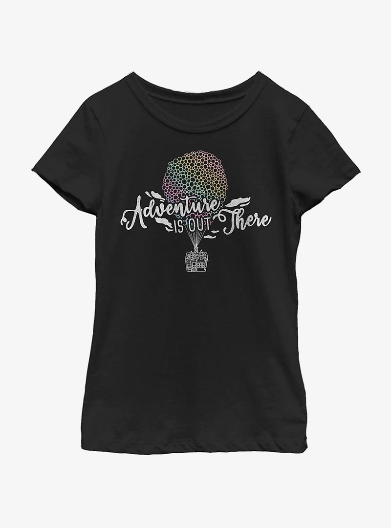 Disney Pixar Up Adventure Doodle Balloons Youth Girls T-Shirt