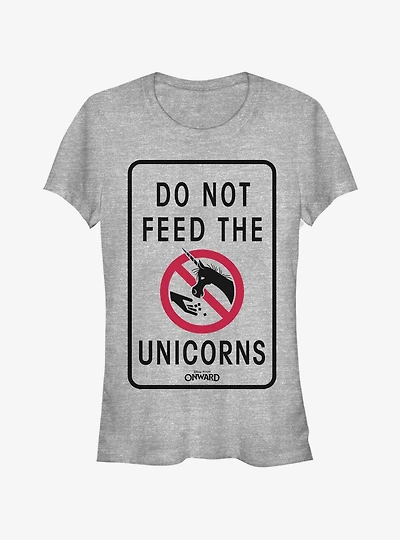 Disney Pixar Onward Don't Feed The Unicorns Girls T-Shirt