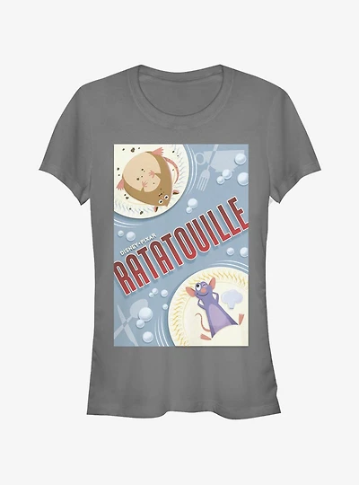 Disney Pixar Ratatouille Rat Plated Poster Girls T-Shirt