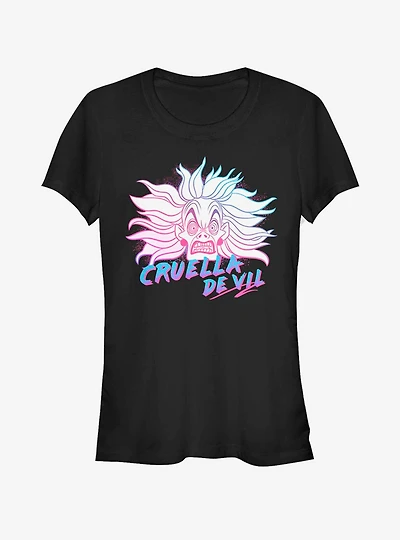 Disney Villains Cruella De Vil Crazy Girls T-Shirt