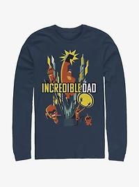 Disney Pixar The Incredibles Dad Family Long-Sleeve T-Shirt