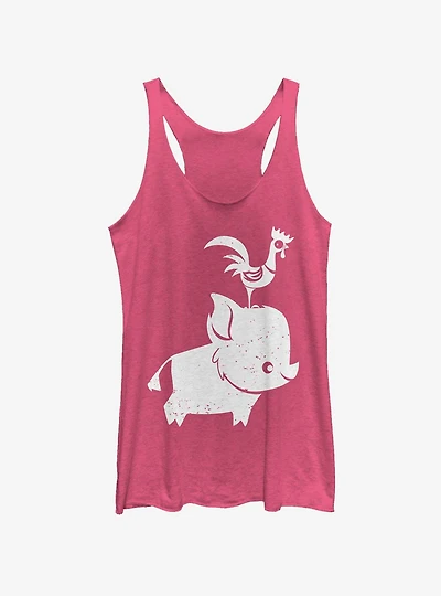 Disney Moana Pua And Hei Hei Girls Tank