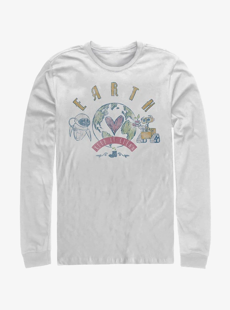 Disney Pixar Wall-E Ocean Love Long-Sleeve T-Shirt