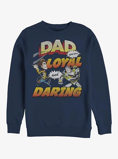 Disney Pixar Toy Story Loyal And Daring Crew Sweatshirt