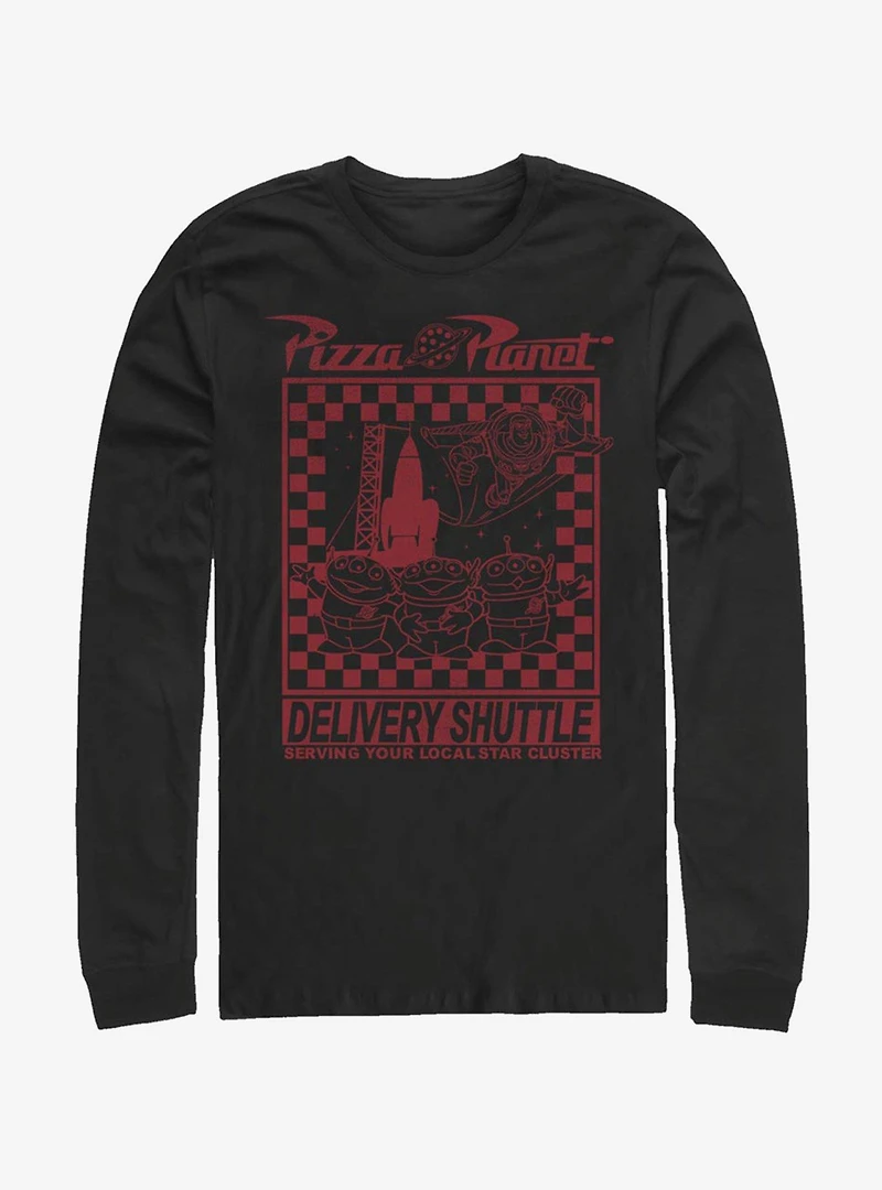 Disney Pixar Toy Story Pizza Planet Delivery Long-Sleeve T-Shirt