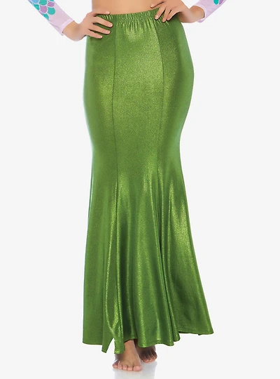 Shimmer Spandex Mermaid Skirt Plus
