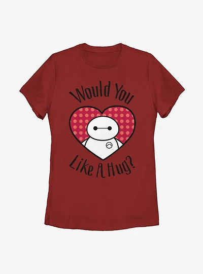 Disney Big Hero 6 Baymax Hugs All Around Womens T-Shirt