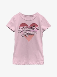 Disney The Lion King Hakuna Heart Youth Girls T-Shirt