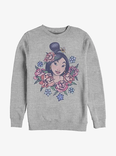Disney Mulan Floral Warrior Sweatshirt