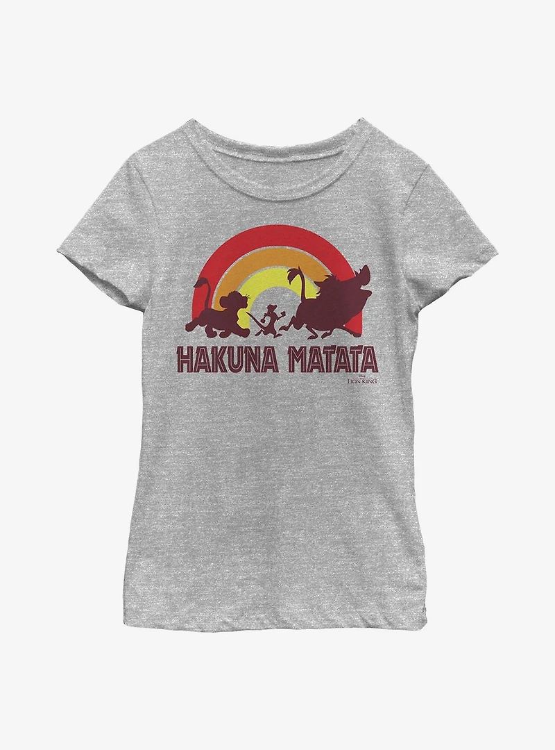 Disney The Lion King Hakuna Rainbow Youth Girls T-Shirt