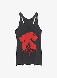 Disney Big Hero 6 Silhouette Baymax Womens Tank Top