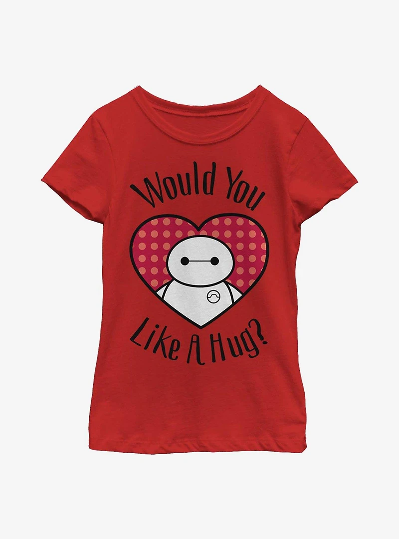 Disney Big Hero 6 Baymax Hugs All Around Youth Girls T-Shirt