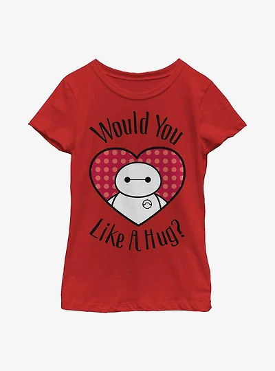 Disney Big Hero 6 Baymax Hugs All Around Youth Girls T-Shirt