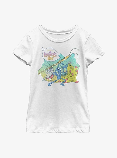Disney Pixar A Bug's Life Flick And The Gang Youth Girls T-Shirt
