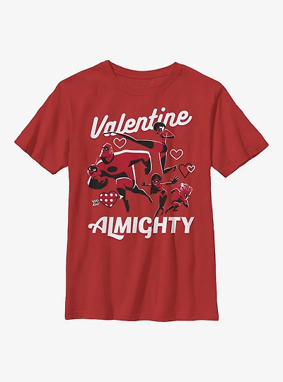 Disney Pixar The Incredibles Valentine Almighty Youth T-Shirt