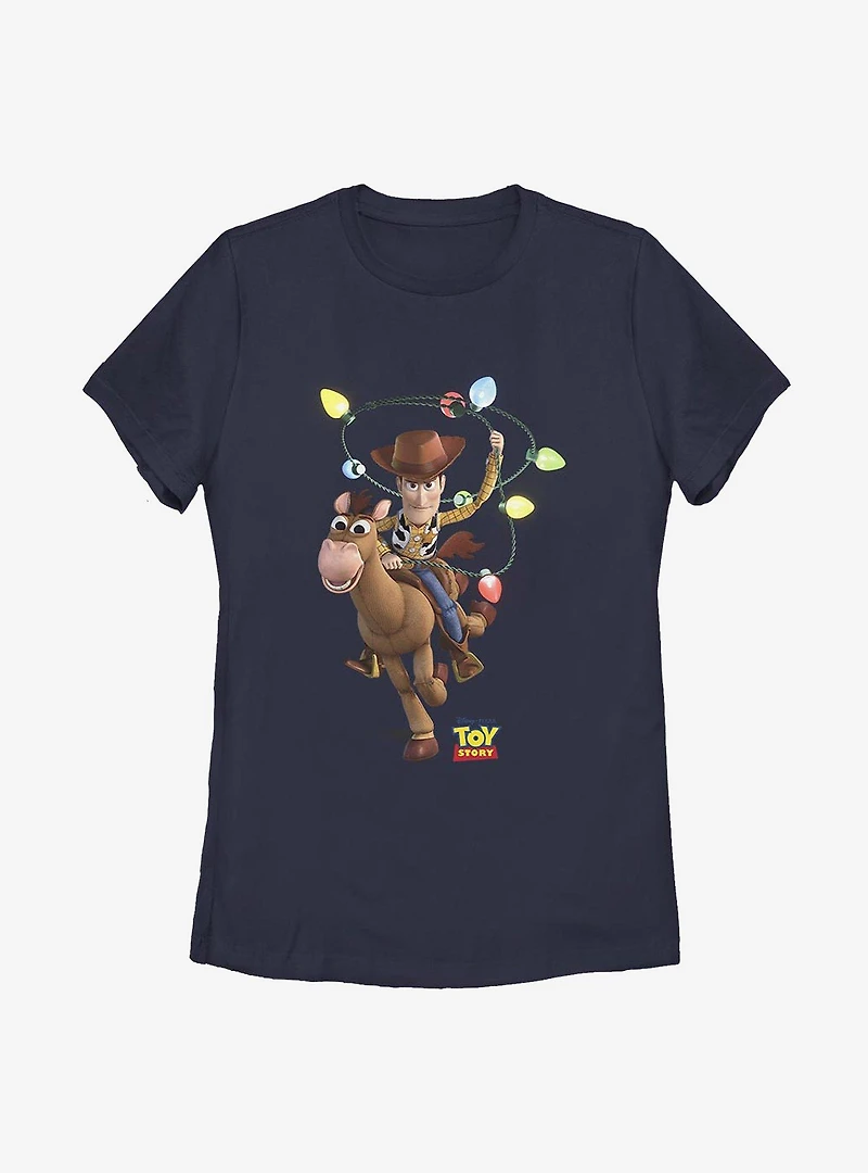 Disney Pixar Toy Story Holiday Lasso Womens T-Shirt