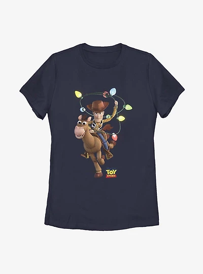 Disney Pixar Toy Story Holiday Lasso Womens T-Shirt